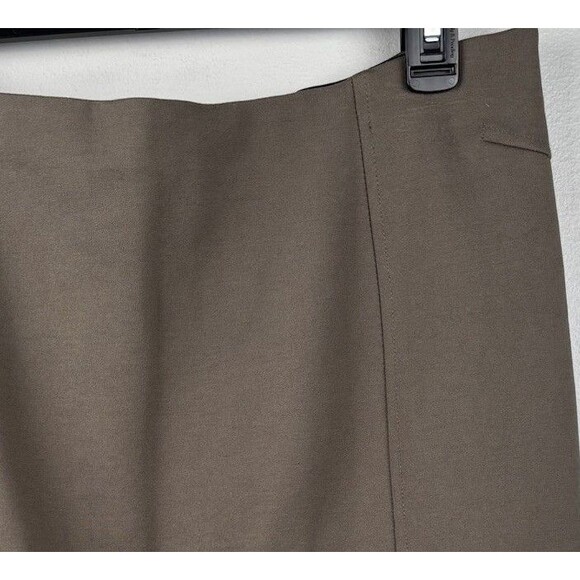 Premise Womens Large Skirt Olive 24" Length Zipper Knit Stretch Pencil - Picture 2 of 8